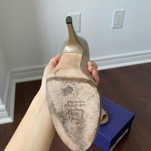 Stuart Weitzman Lille Open Toe Platform Heel - Picture 9 of 14